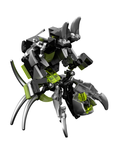 Lego Custom Bakugan Protype folds into ball (almost) Name: Scourge