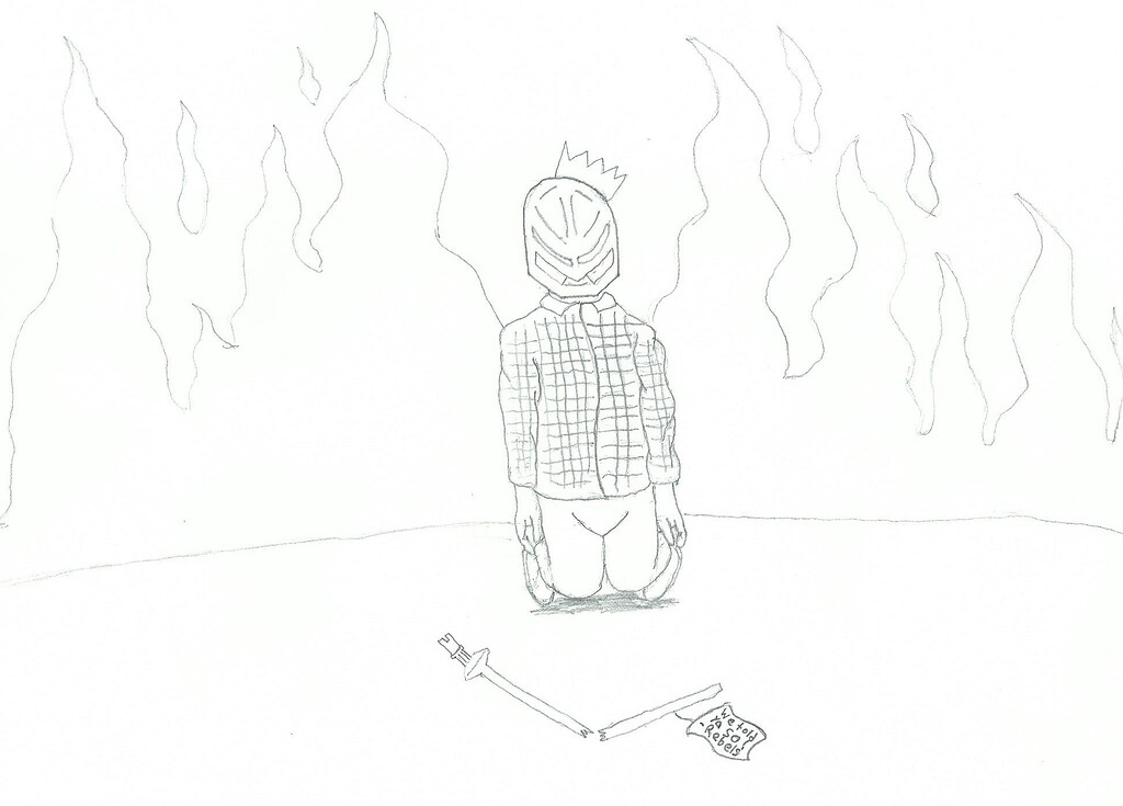 The Fall of Eljay (drawing) - Artwork - The TTV Message Boards