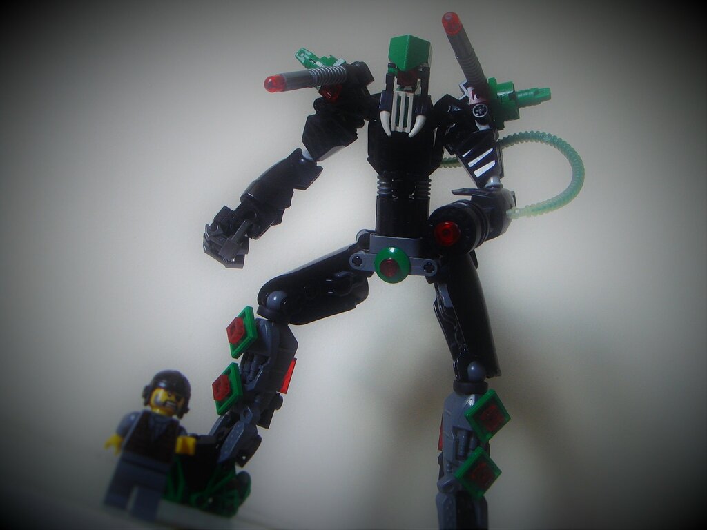 lego green robot
