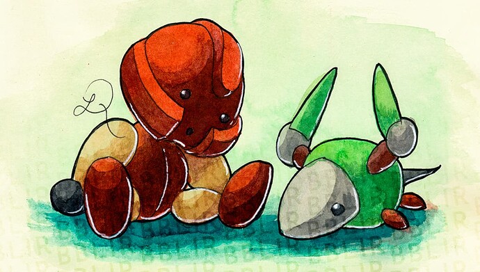 Pohatu & Ketar plushies