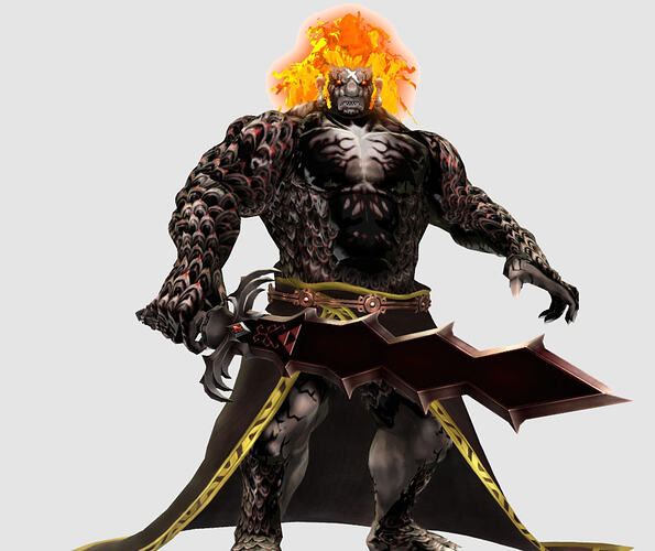 Demise who is literally a Makuta Teridax,Overlord & Satan/Luficer figure in the Universe of Hyrule of TLOZ franchise have some resemblence to the Oni of mythology albeit with some western demonology aspects in design here and there.