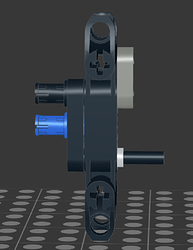 The thigh construction. The purple armor has been removed for clarity.