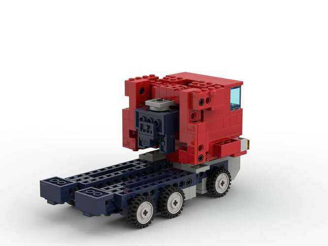 legobot optimus truck mode back