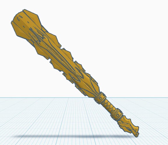 golden  Macuahuitl of fear