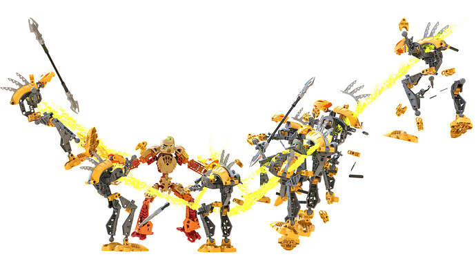 Tahu uses the Golden Armor