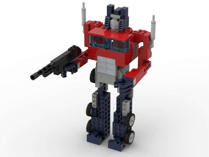 legobot optimus truck robot