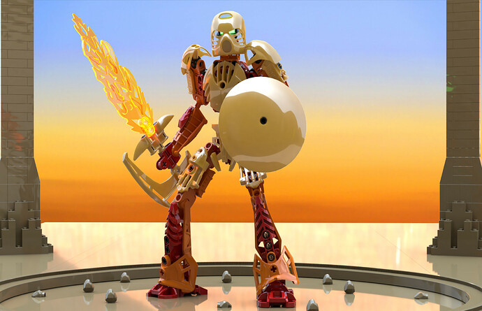 Tahu with golden armor 2