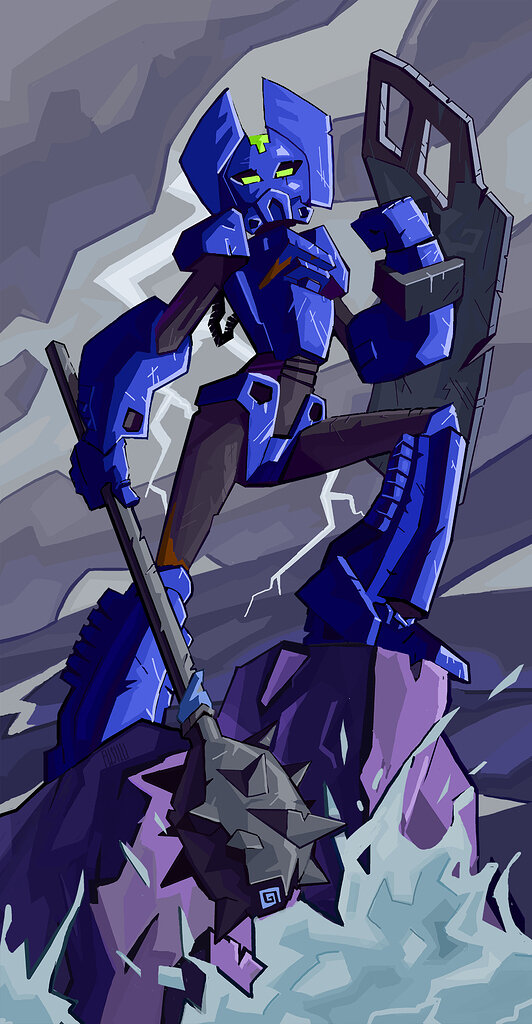 Helryx, Toa of Water and Leader of the Order of Mata Nui. 