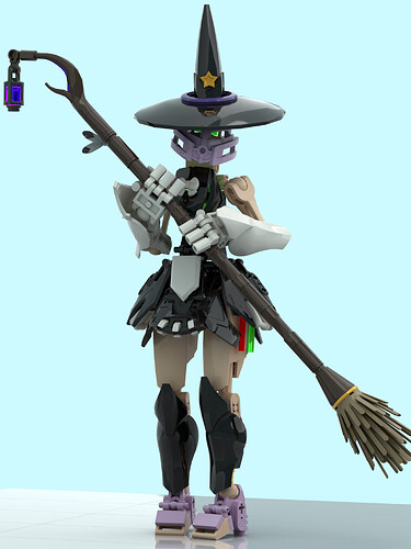 witch maid outfit pose 1