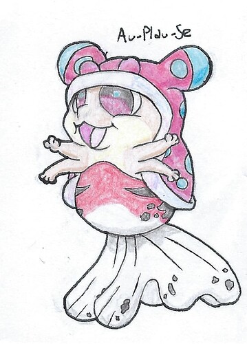 I used Seaking as the base for the Mermaid design.