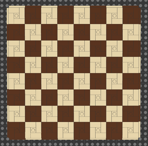 Top-down view of the board.