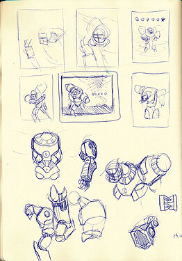 2- composition and design sketches