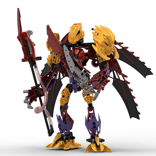 Makuta Tridax Red Purple