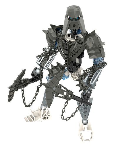 Toa of Ice moc v2 with chains