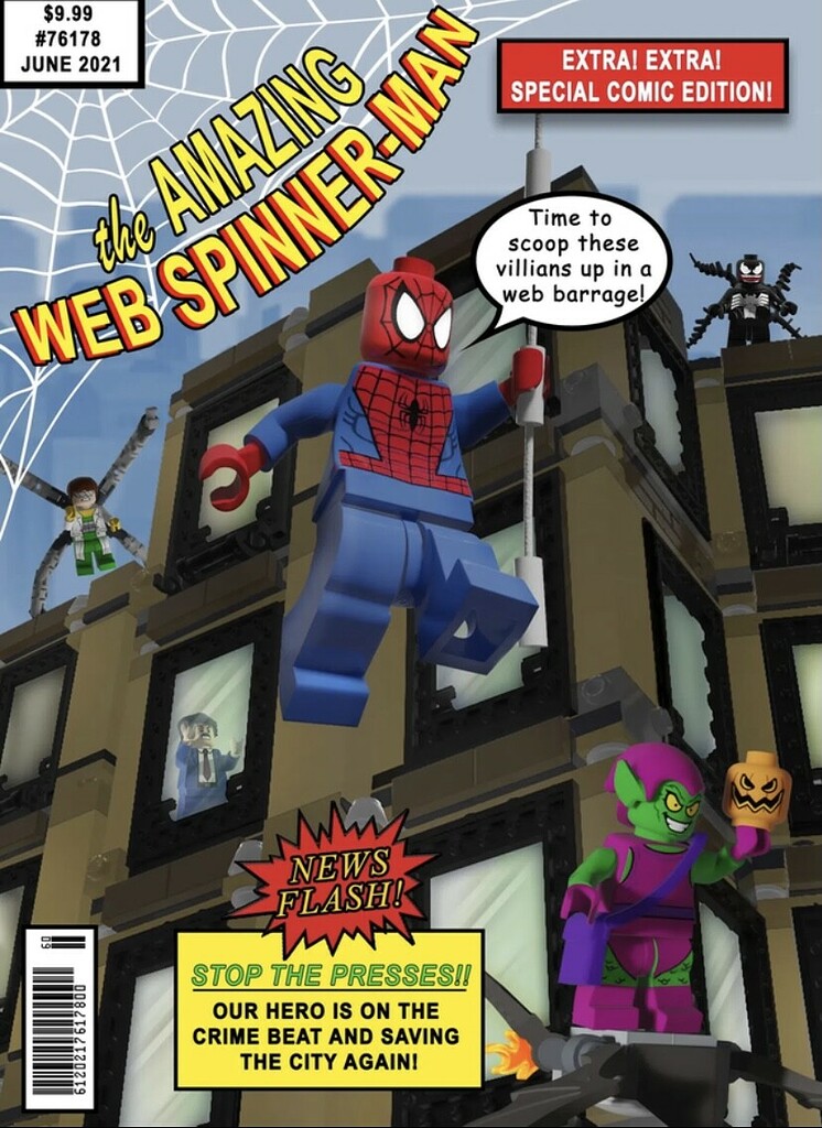 lego spiderman comic