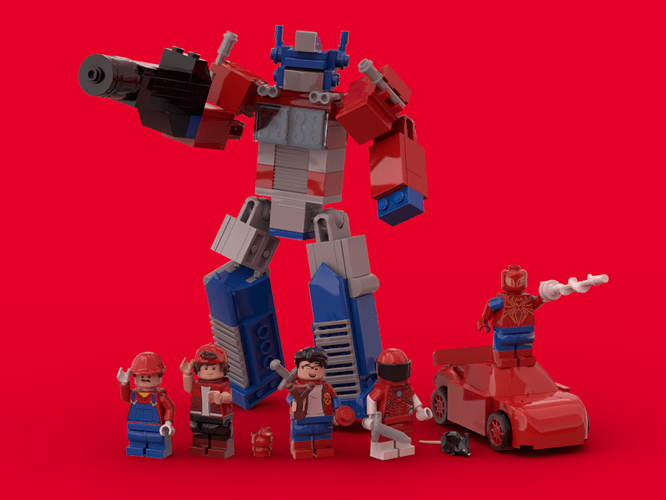 LEGO Heroes in Red