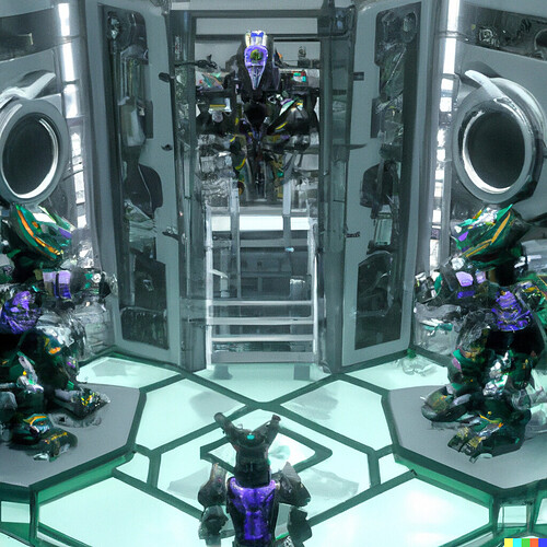 DALL·E 2022-08-23 18.55.36 - Bionicle Takanuva training in a secure room, realistic, 4k digital image