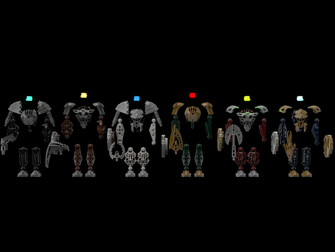 Toa Hagah Armor Chart as of Prototype Models Mk IV (Real)