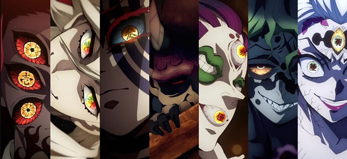 Examples of Humanoid Sized "Oni" with appearences loosely based of Yokai or other Asian folklore beings of the night.