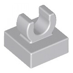 Medium Stone Gray Tile 1 x 1 with Clip