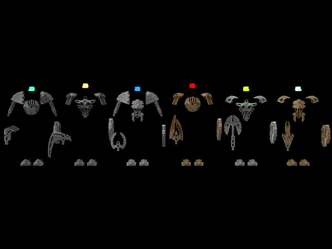 Toa Hagah Armor Chart as of Prototype Models Mk IV (Armor) (Real)