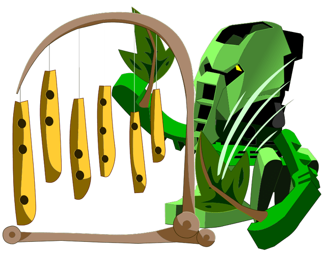 Boreas was playing with a Chime-like instrument