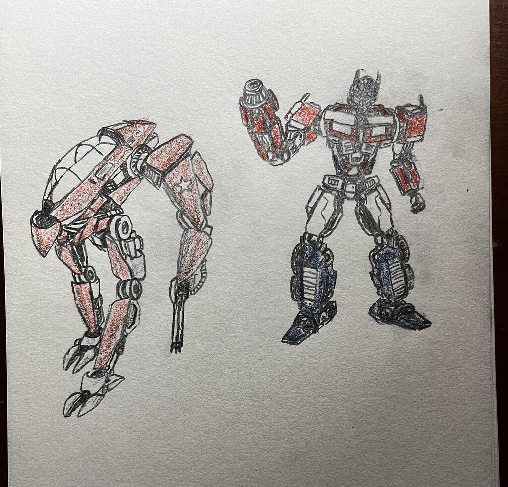 P.L.A. Mecha and Optimus Prime - Artwork - The TTV Message Boards