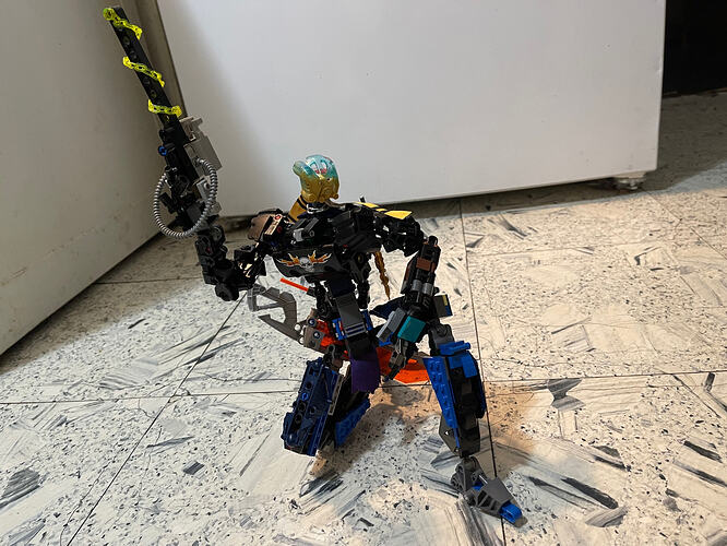 action pose with gun