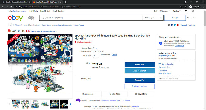 Lego Bionicle Hero Factory Buff Bundle Figure, Masks, Body Parts Accessories _ eBay - Google Chrome 25_09_2021 13_38_29