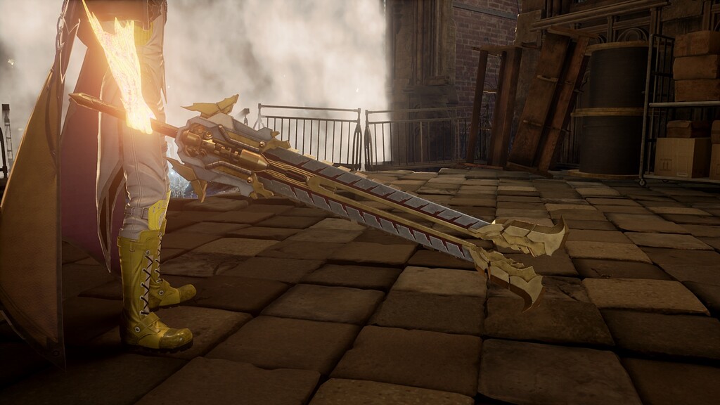 Queen's Knight Sword for Argent Wolf King's Blade at Code Vein