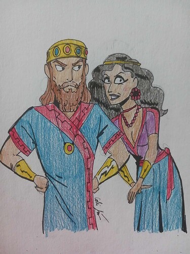 Ahab and Jezebel queen