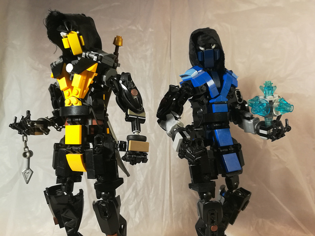 lego mortal kombat scorpion vs sub zero