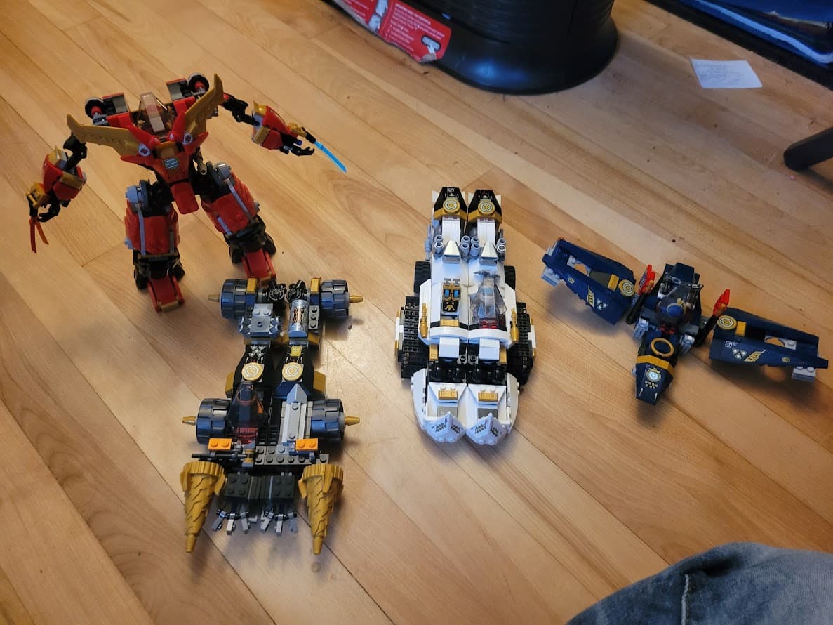 Ninja Ultra Combiner Mech modifications Lego Creations The TTV