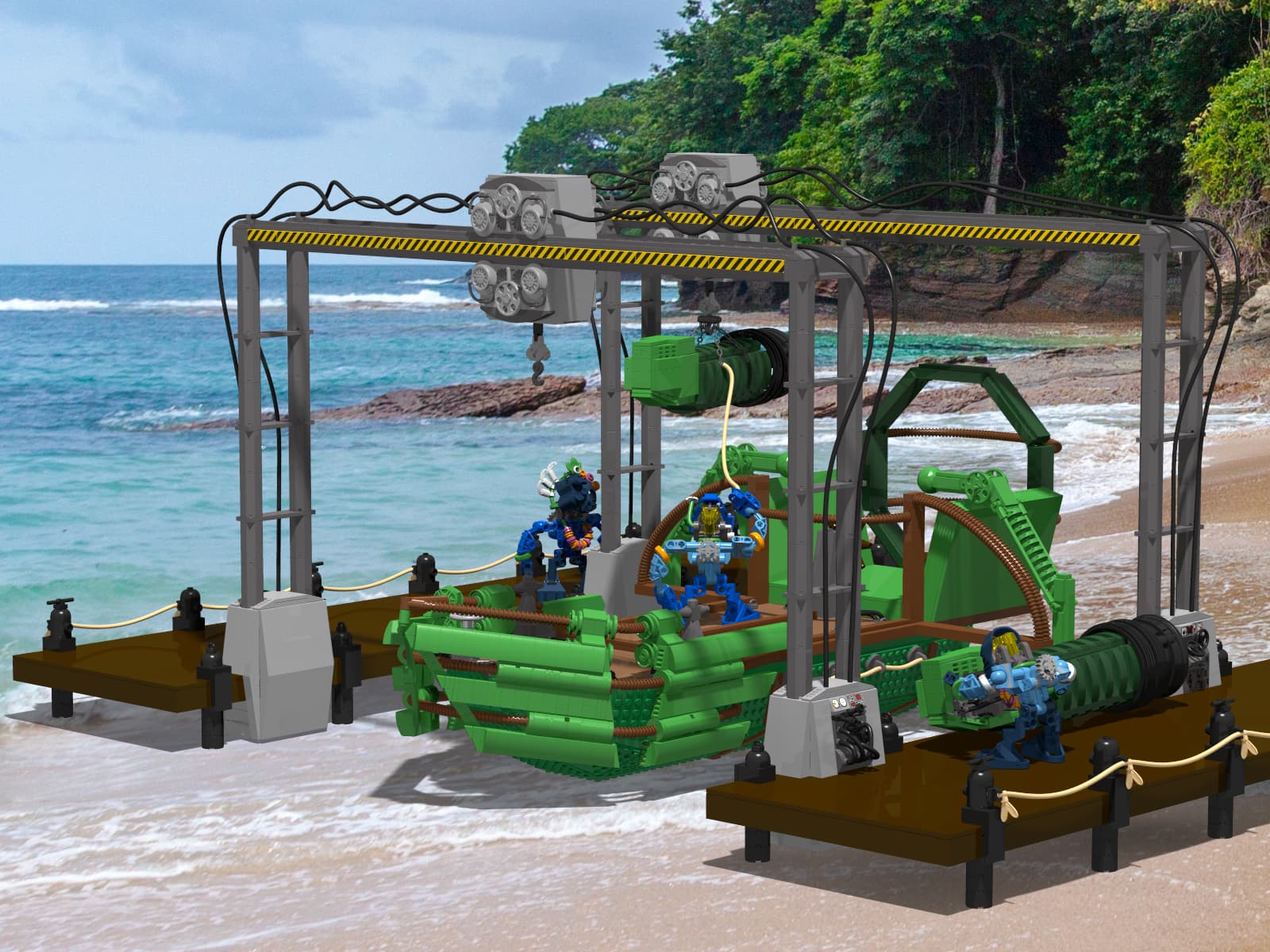 ノラ・ミャオ/クンフー・キッド('75香港) Daily life on Mata Nui: Marka's shipyard - Lego Creations - The